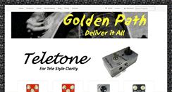 Desktop Screenshot of goldenpathpedals.com